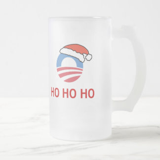 Ho Ho Ho Obama Stein Mattglas Bierglas