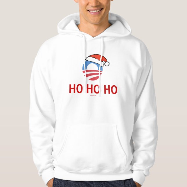 Ho Ho Ho ObamaHoodie Hoodie (Vorderseite)