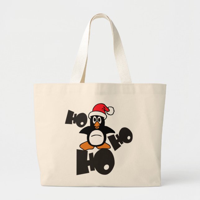 Ho Ho Ho PENGUIN Jumbo Stoffbeutel (Vorne)