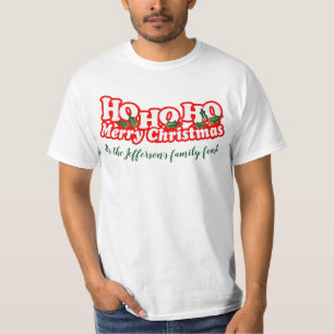 Ho Ho Ho personalisiertes T-Stück der frohen T-Shirt