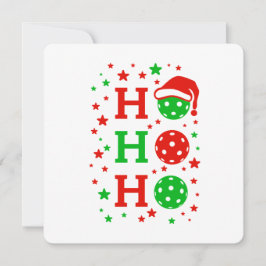 Ho Ho Ho Pickleball - Funny Christmas Sports Karte