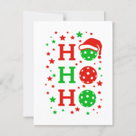 Ho Ho Ho Pickleball - Funny Christmas Sports Postkarte