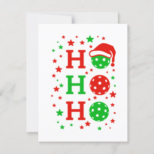 Ho Ho Ho Pickleball - Funny Christmas Sports Postkarte