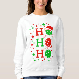 Ho Ho Ho Pickleball - Funny Christmas Sports Sweatshirt