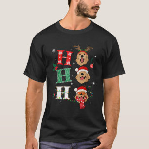 Ho Ho Ho Retriever Golden Weihnachts-Outfit Weihna T-Shirt