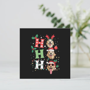 Ho Ho Ho Retrievers Golden Xmas Einladung