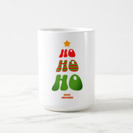 Ho Ho Ho Retro-Weihnachtsbaum-Tasse Kaffeetasse