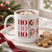 Ho Ho Ho Rot Pink Weihnachten Vier-Foto-Collage