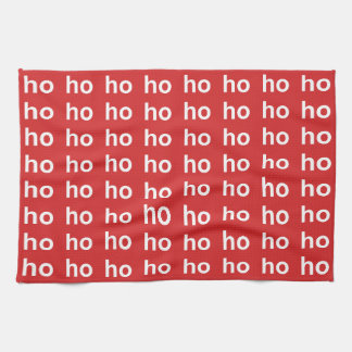 Ho-Ho-Ho Rotes Weihnachtsfest Geschirrtuch