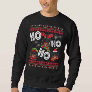 Ho Ho Ho Rottweiler Dog Weihnachten Sweatshirt