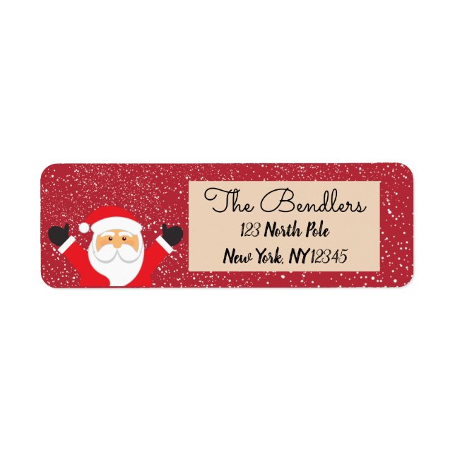 Ho! Ho! Ho! Rücksende-Aufkleber (Vorne)