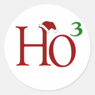 Ho Ho Ho Runder Aufkleber