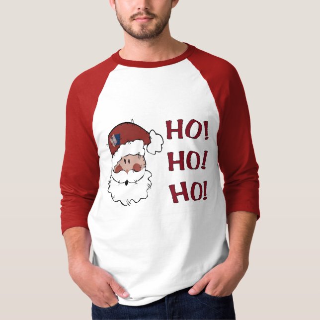 HO! HO! HO! Sankt T-Shirt (Vorderseite)