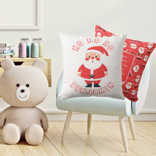 Ho Ho Ho Santa Boys Name Red Kissen