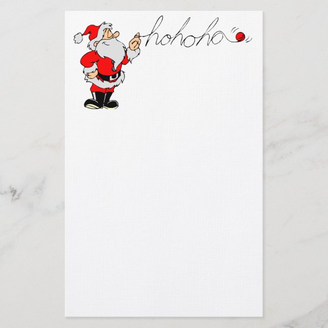 Ho Ho Ho Santa Briefpapier (Vorderseite)