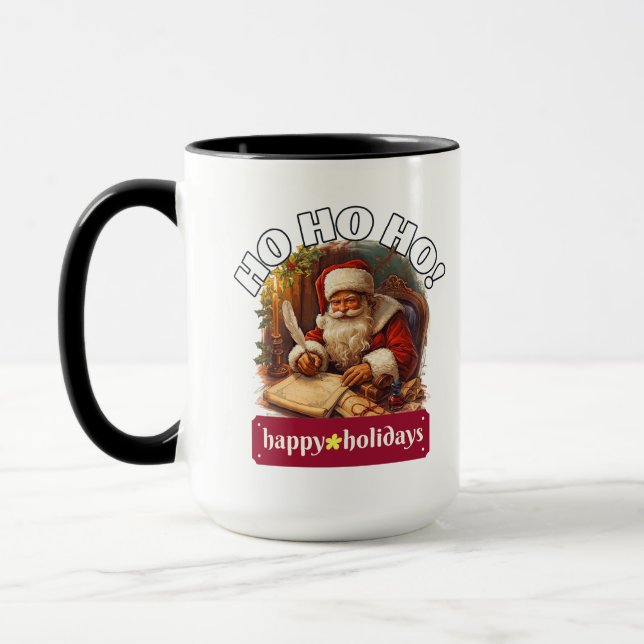 Ho Ho Ho Santa Christmas Mug | Festive Gift Idea Tasse (Links)