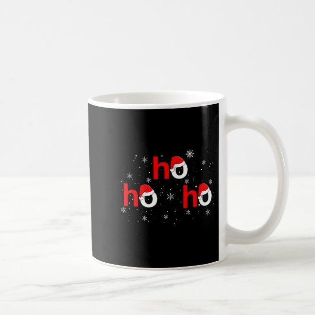 Ho Ho Ho Santa Christmas Pajamas Funny Adults Kids Kaffeetasse (Rechts)
