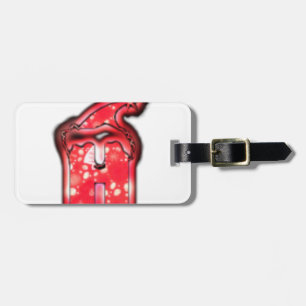 Ho Ho Ho! Santa Claus Hat Merry Christmas Star.png Gepäckanhänger