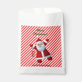 HO! HO! HO! Santa Claus Merry Christmas Candy Cane Geschenktütchen