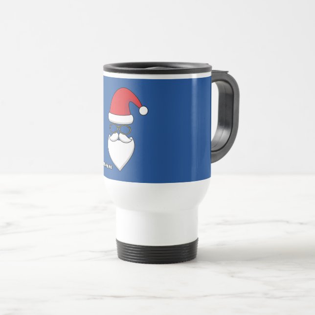 Ho Ho Ho Santa Claus Reisebecher (VorderseiteRechts)