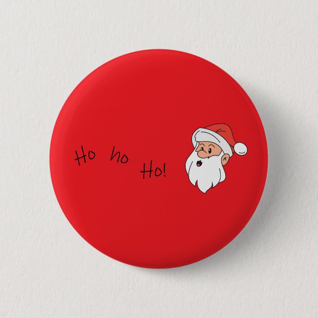 Ho ho ho santa clause  button (Vorderseite)