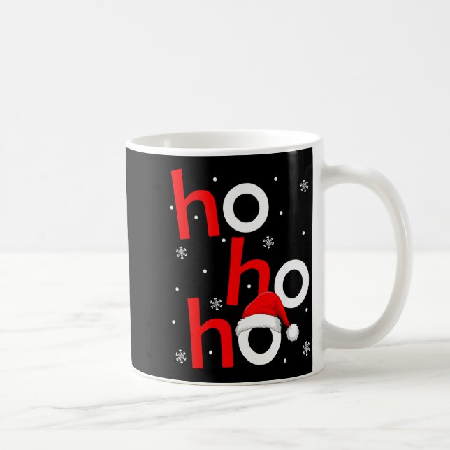Ho Ho Ho Santa Funny Christmas Pajamas Men Women K Kaffeetasse (Rechts)