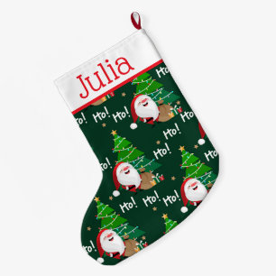 Ho Ho Ho Santa Großer Weihnachtsstrumpf