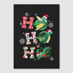Ho Ho Ho Santa Schildkröten Weihnachtsbaumschmuck  Magnetkarte