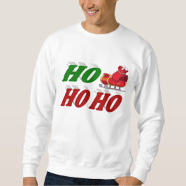 Ho Ho Ho Santa Sleigh Weihnachtstypografie Sweatshirt