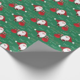 Ho Ho Ho Santa Wrapping Paper Geschenkpapier