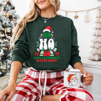 Ho Ho Ho Santa's Lieblings-Anwesen Agent Weihnacht Sweatshirt