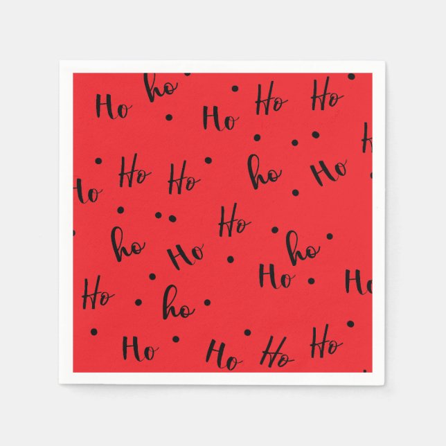 Ho ho ho serviette (Vorderseite)