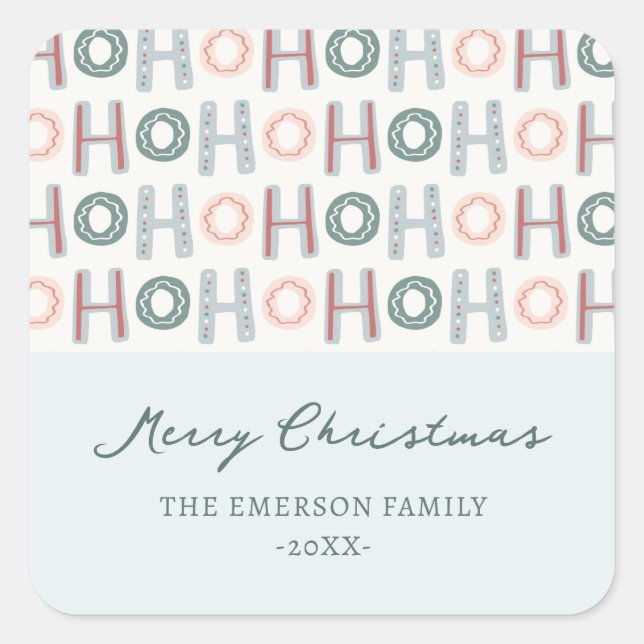 Ho Ho Ho Sticker (Vorderseite)