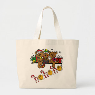 Ho Ho Ho Teddy Bears Jumbo Stoffbeutel