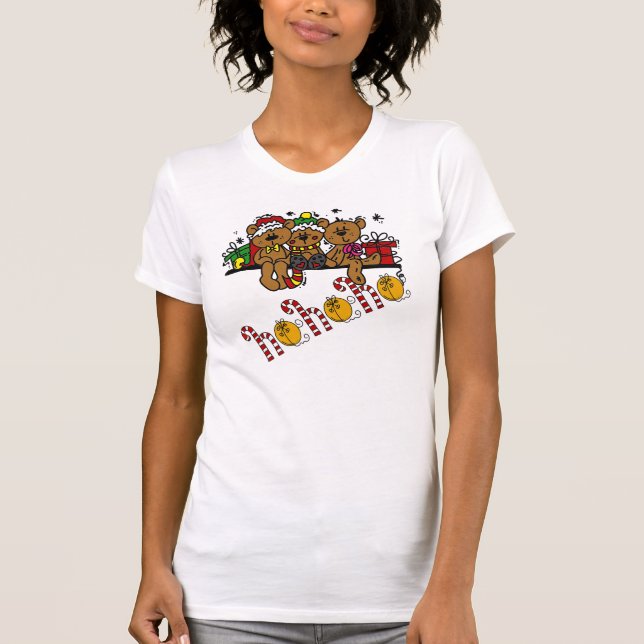 Ho Ho Ho Teddy Bears T-Shirt (Vorderseite)