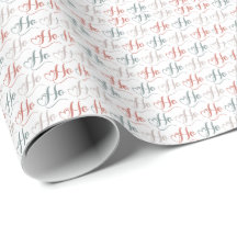 Ho Ho Ho-Typografie-Muster