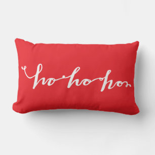 Ho Ho Ho Typografie Weihnachten Lendenkissen