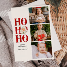 Ho Ho Ho Vintage Weihnachtsmann 3 Foto Flach Weihn