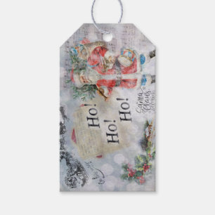 "Ho Ho Ho" Vintager Tag des Weihnachtsgeschenks Geschenkanhänger