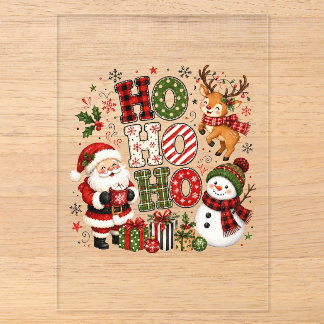 Ho Ho Ho Weihnachten Acryleinladungen