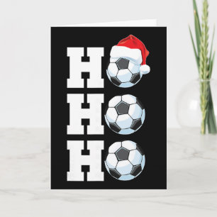 Ho Ho Ho Weihnachten Fußball Byll Santa Hut Lustig Karte