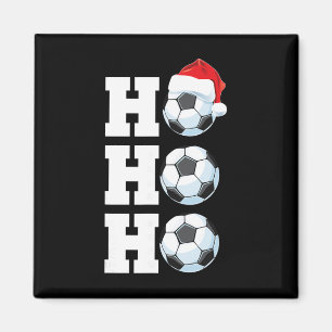 Ho Ho Ho Weihnachten Fußball Byll Santa Hut Lustig Magnet