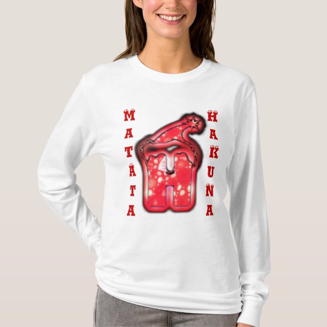 HO HO HO Weihnachten HakunaMatata Geschenk Tshirts (Vorderseite)