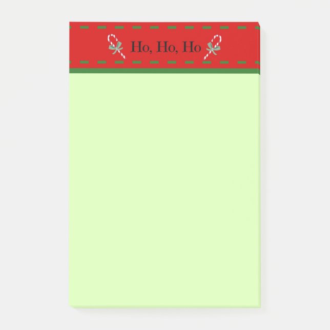 Ho, ho, ho Weihnachten Post-it Klebezettel (Vorderseite)