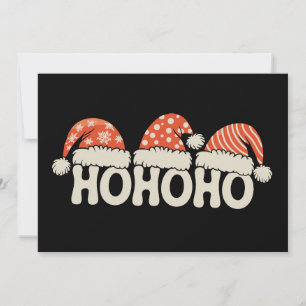 Ho Ho Ho Weihnachten Santa Hut Xmas Urlaubszeit