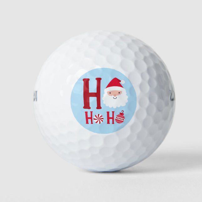 Ho Ho Ho Weihnachten Weihnachtsfeiertag Golfball (Vorderseite)