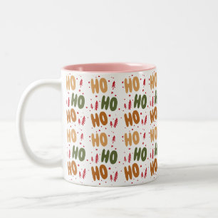 Ho Ho Ho Weihnachten Zweifarbige Tasse
