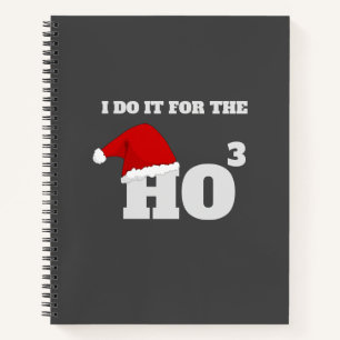 Ho Ho Ho Weihnachts Funny Text Weihnachtsgeschen Notizbuch