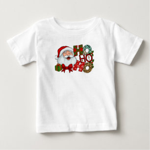 Ho Ho Ho Weihnachts-T-Shirt mit Santas lachendem G Baby T-shirt