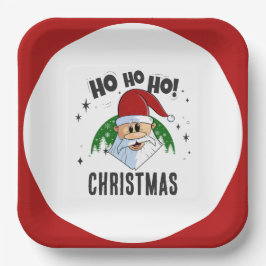 Ho Ho Ho Weihnachtsfest Weihnachtsfest Pappteller